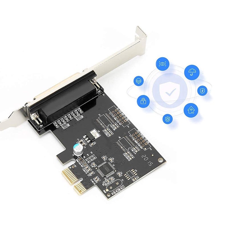 FOSA PCI Express to Parallel Port Card, PCI E LPT Printer Card, 9805 Chip, Supports SPP EPP & ECP Mode, Compatible with Printers, Programmers, Scanners, Dos, Linux, - Image 2